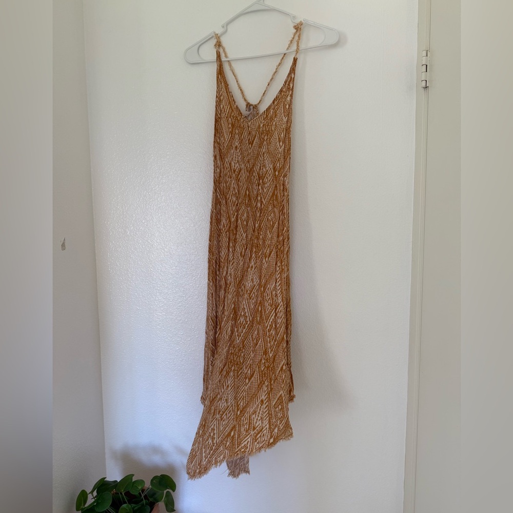 Free People Textured Brown Dress